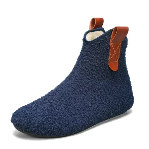 Chaussons chauds homme Bleu marine