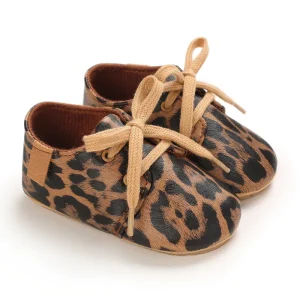 Chaussons bébé en cuir pour premiers pas