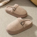 chaussons homme peau de mouton semelle épaisse
