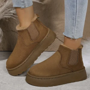 chaussons femme chauds laine marrons