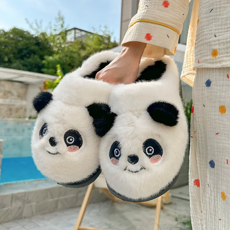 chaussons cocooning panda