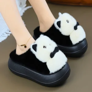 chausson renard noir et blanc