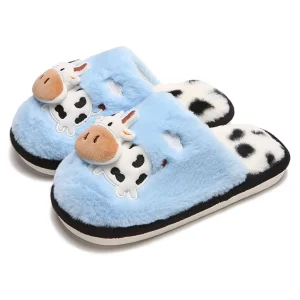 chaussons vache femme cocooning