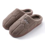 chaussons homme peluche Sport café