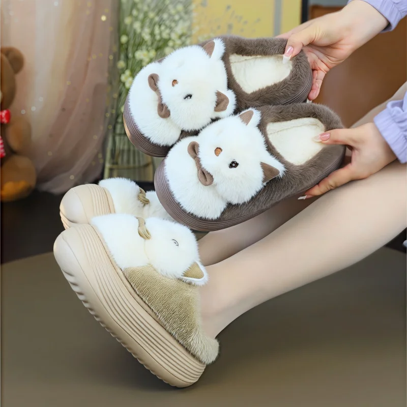 Pantoufle renard confortable taille 36 à 41
