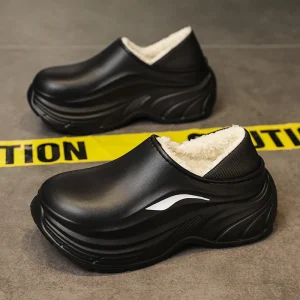 chaussons rigolos homme noir