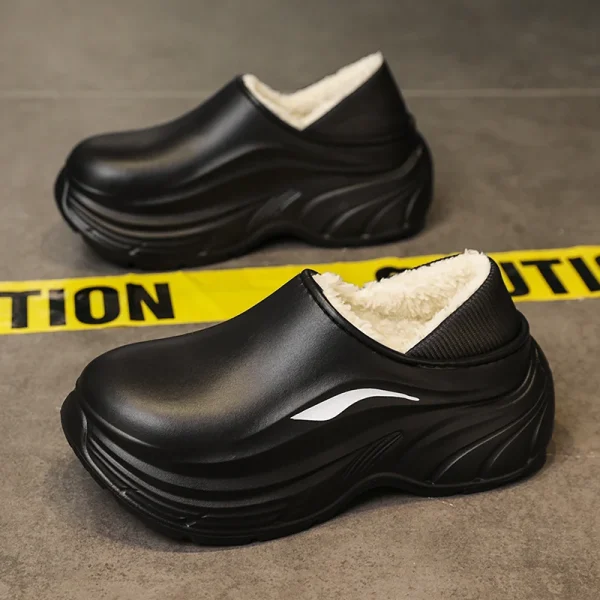 chaussons rigolos homme noir