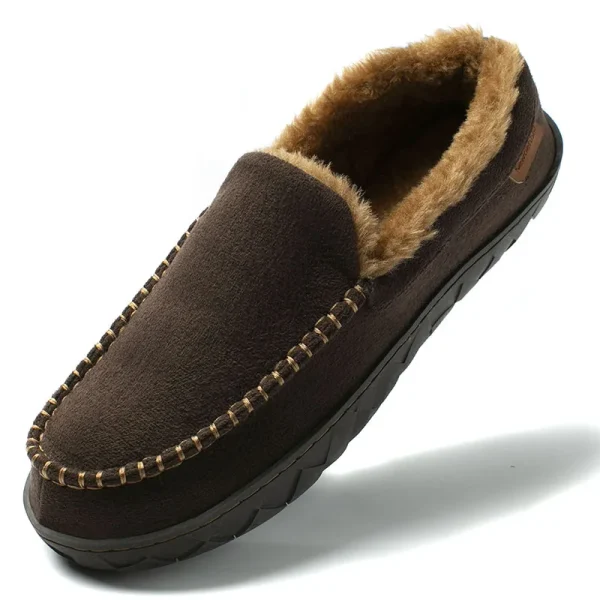 chaussons cuir homme luxe