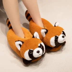 chausson panda peluche mignon