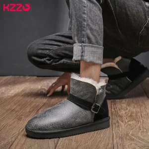 Chaussons cuir homme noirs