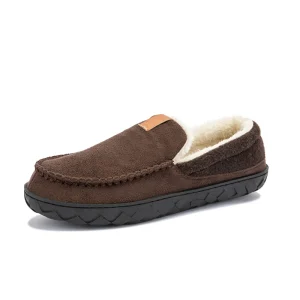 chaussons cuir homme intérieur laine