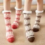 chaussons chaussettes design renne bleu