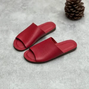 chaussons cuir homme modernes