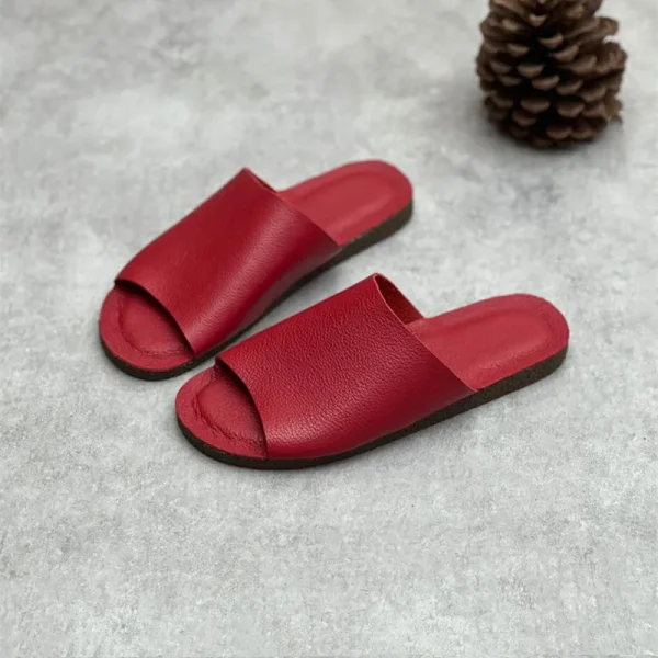 chaussons cuir homme modernes