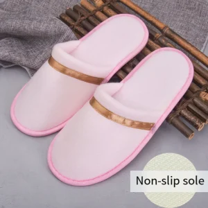chaussons femme en velours doux