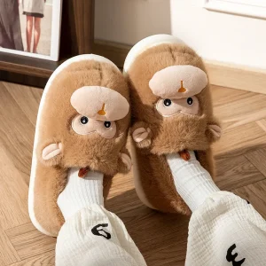 chausson singe marron cocooning