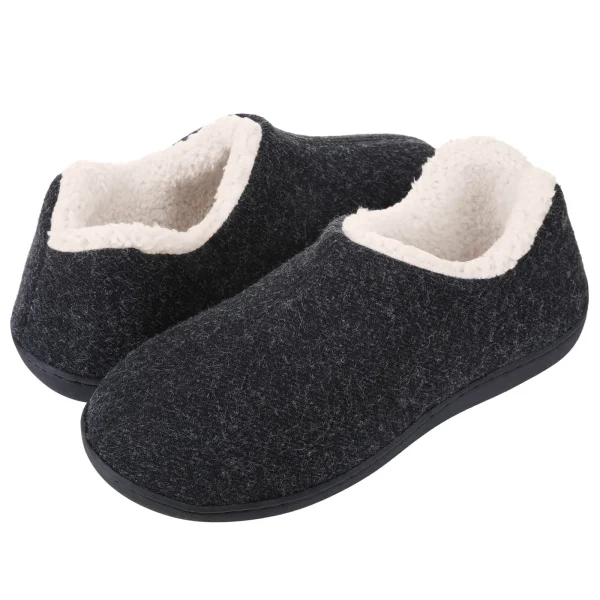 chaussons très chauds homme cocooning noirs