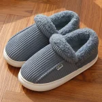 chaussons chauds homme ultra isolants Gris