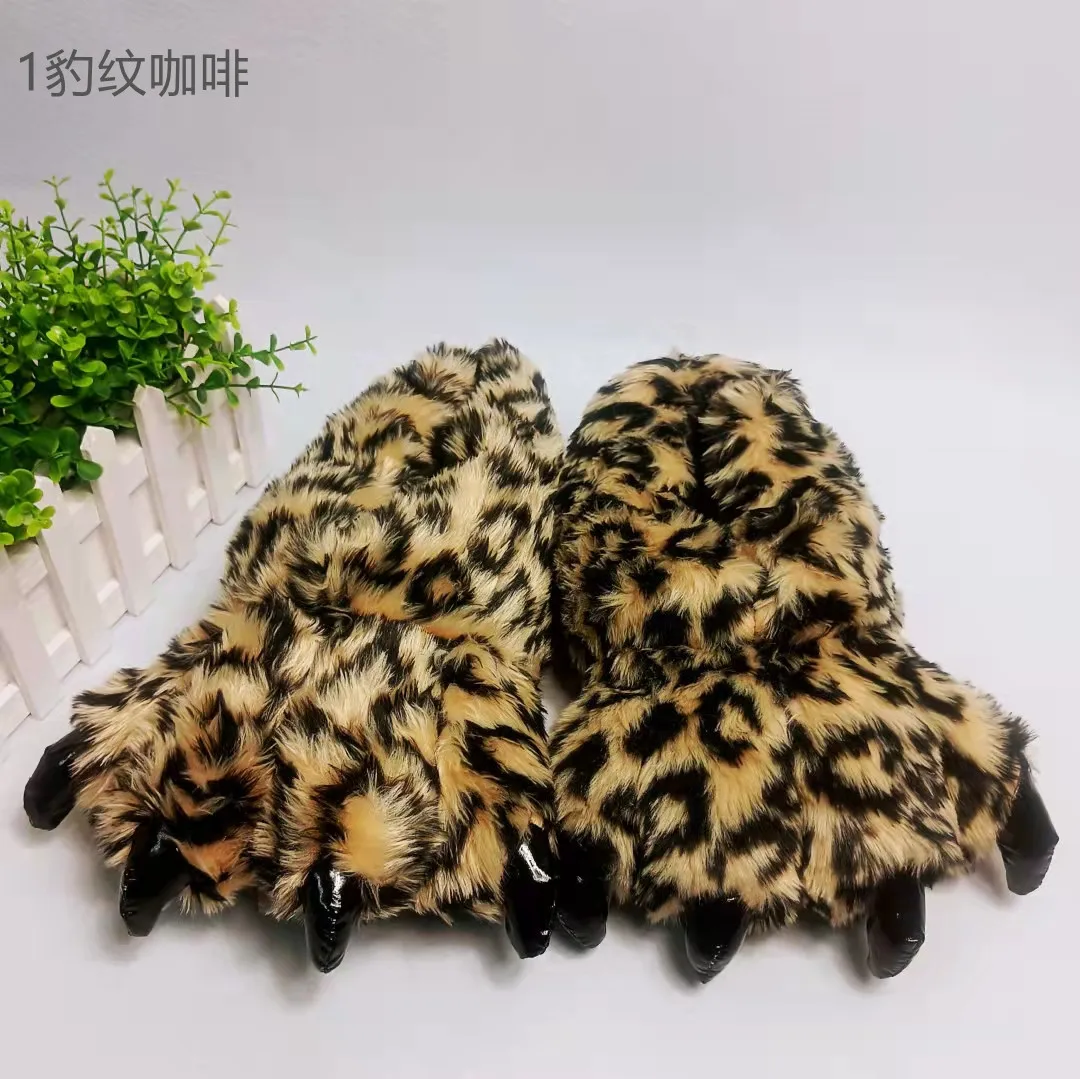 Pantoufles patte d’ours couleur beige homme
