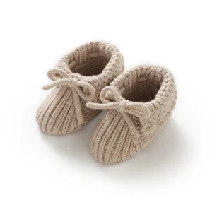 chaussons bébé en laine artisanat