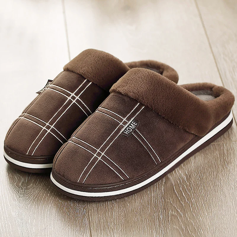 Chaussons confort homme marron respirants