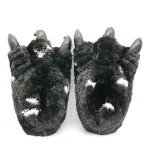 chaussons rigolos homme noir et blanc