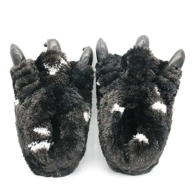 Chaussons homme thème ours beige