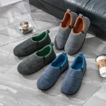 chaussons en coton doux homme