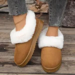chaussons élégants en mouton retourné