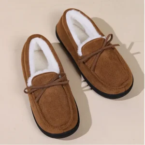 chaussons homme en peau de mouton