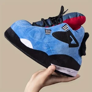 chaussons homme style sneakers bleu