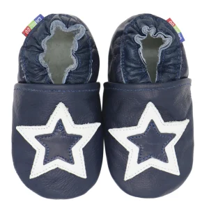 chaussons bébé cuir unisexe Univers-chaussons