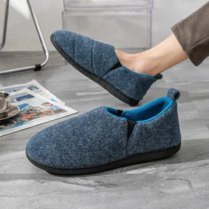 chaussons d'intérieur homme souples et chauds