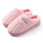 chaussons femme peluche sport rose