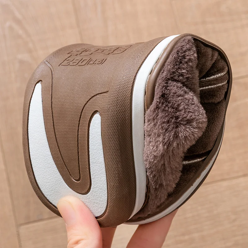 Chaussons homme marron confort respirant