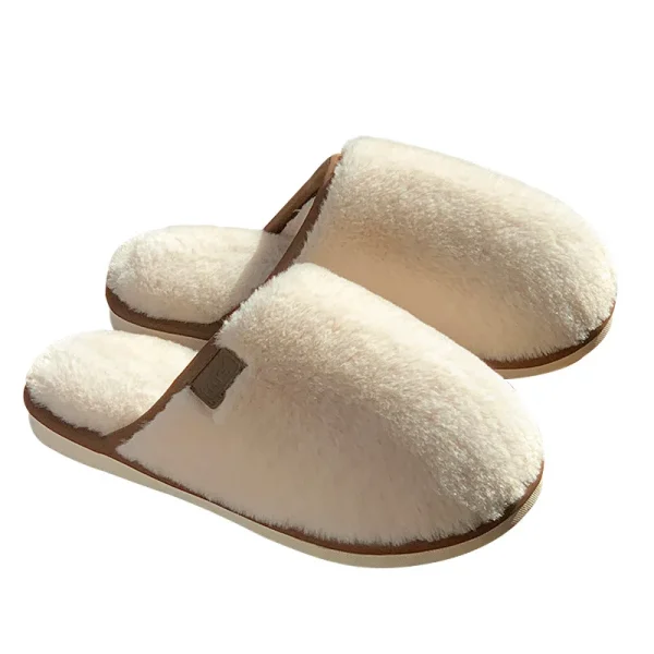Chaussons femme cocooning blancs