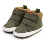 chaussons bébé cuir fourrés