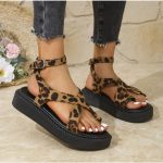 chaussures femme motif léopard