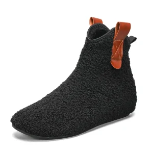 chaussons chauds noir pour homme