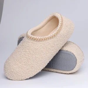 chaussons chaudes homme beiges