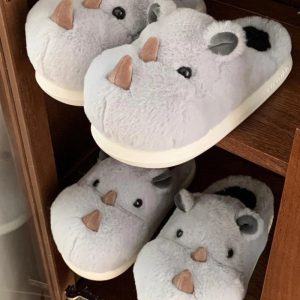 chaussons rhinocéros cartoon