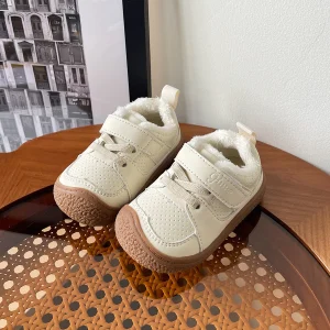 Chaussons bébé cuir chaud cocooning Tailles  17-30