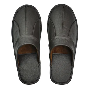 babouches cuir homme artisanales marrons