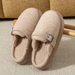 chaussons homme mouton beige mule