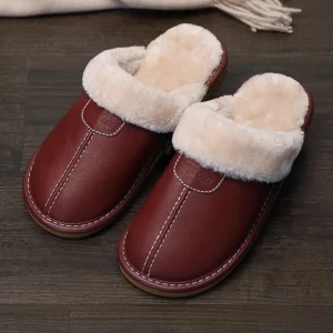 Mules cuir homme confort respirant  Bordeaux