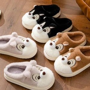 chaussons animaux chien cartoon mignon
