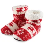 chaussons rigolos homme rouges