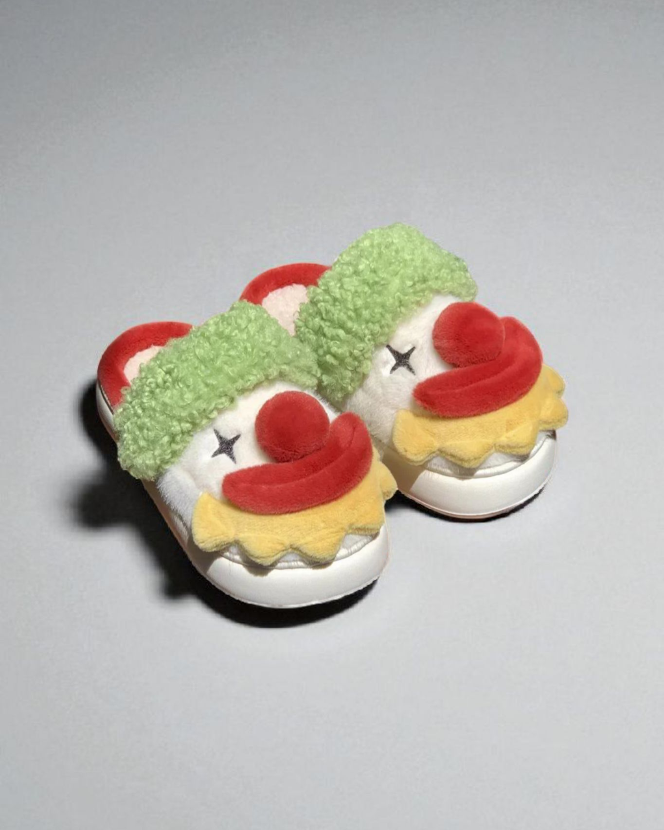 chaussons clown colorés