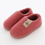 Chaussons charentaises classique rouge élégants