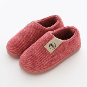 Chaussons charentaises classique rouge élégants